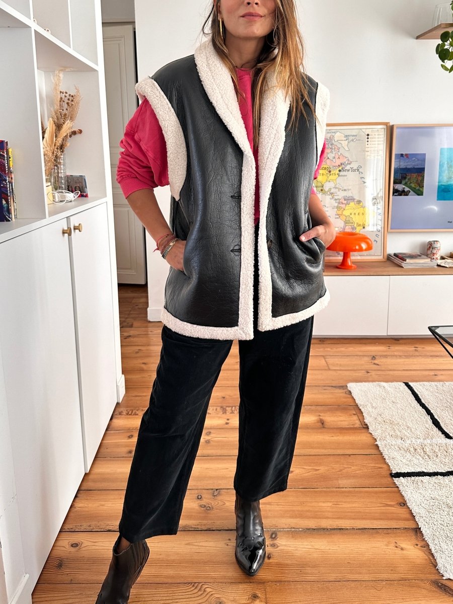 Gilet Yon NOIR - W STUDIO Gilet