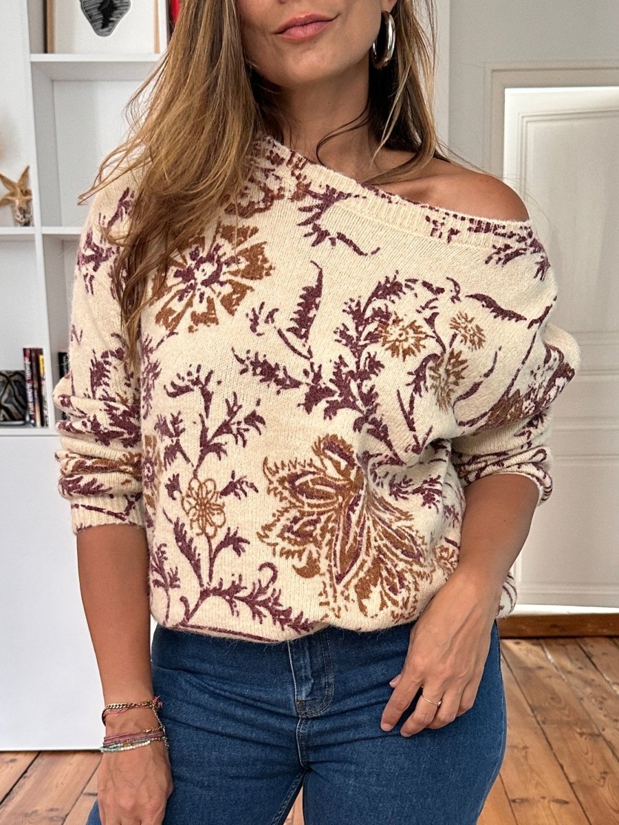 Pull Nala BEIGE - GRACE ET MILA Pull pour femme