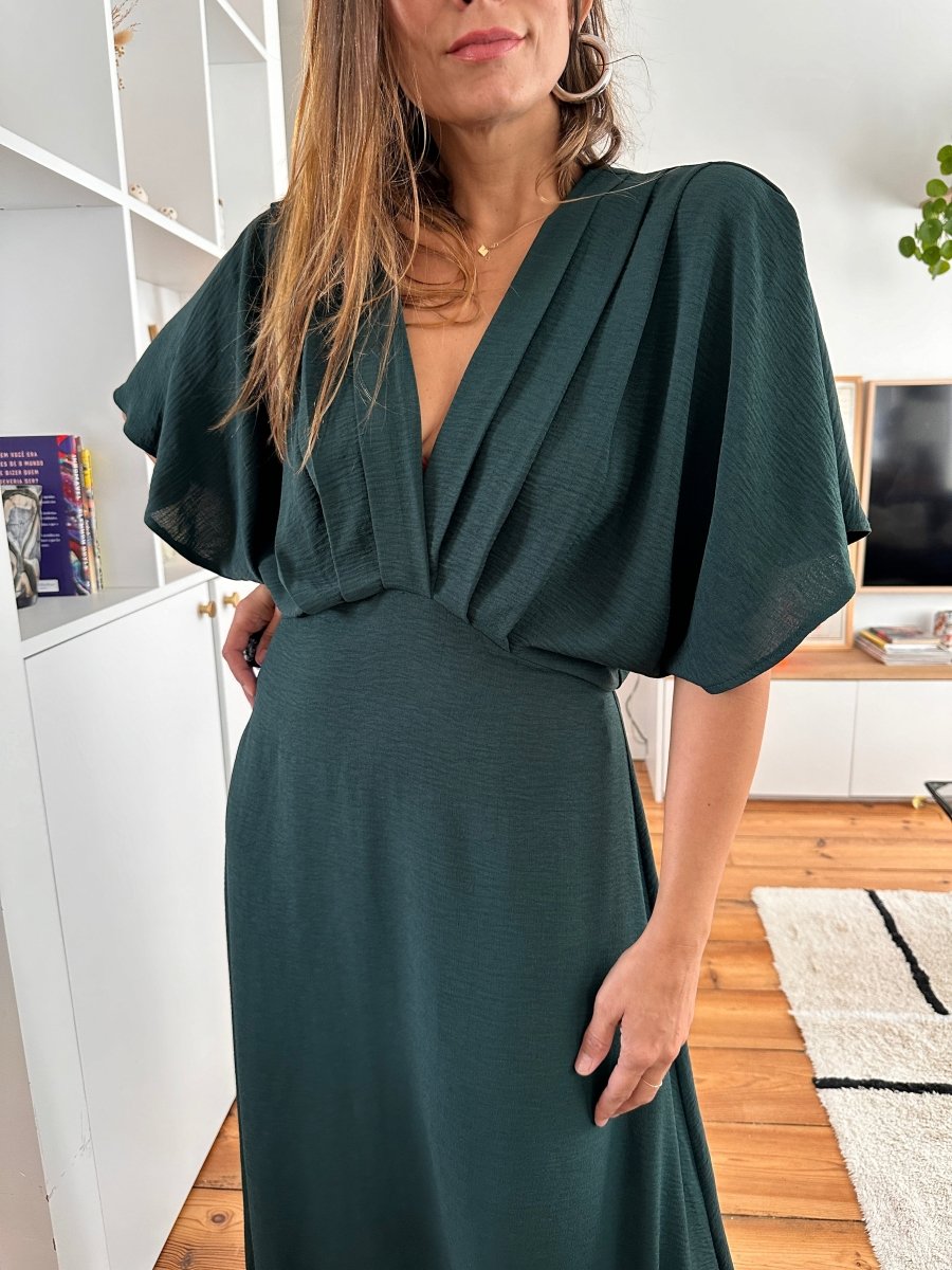 Robe Alabama VERT - RUE DES ABBESSES Robe pour femme