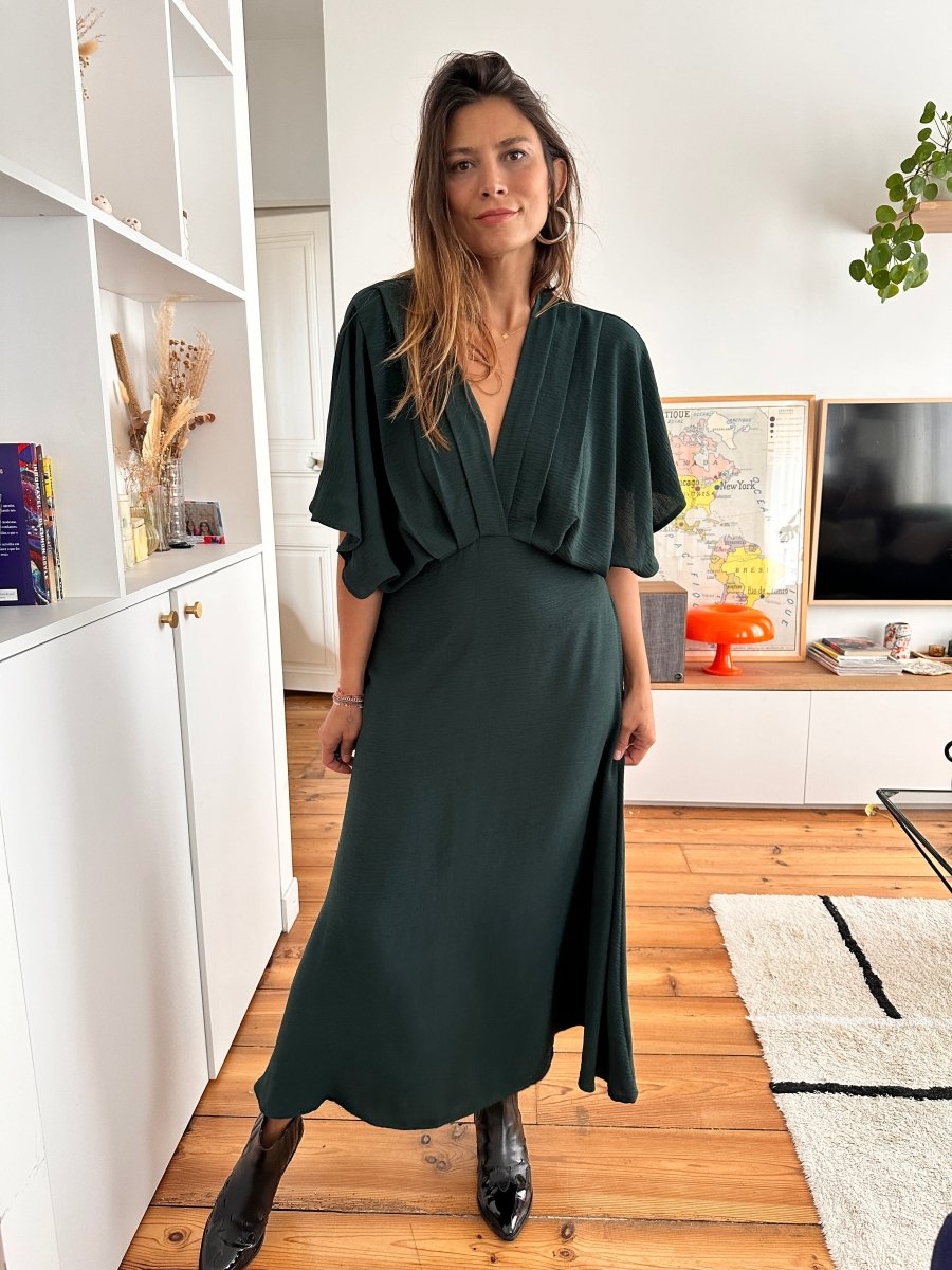 Robe Alabama VERT - RUE DES ABBESSES Robe pour femme