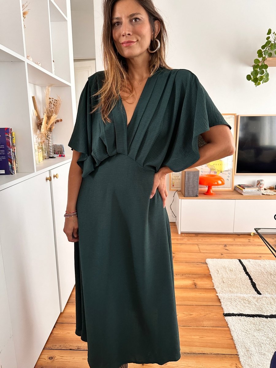 Robe Alabama VERT - RUE DES ABBESSES Robe pour femme