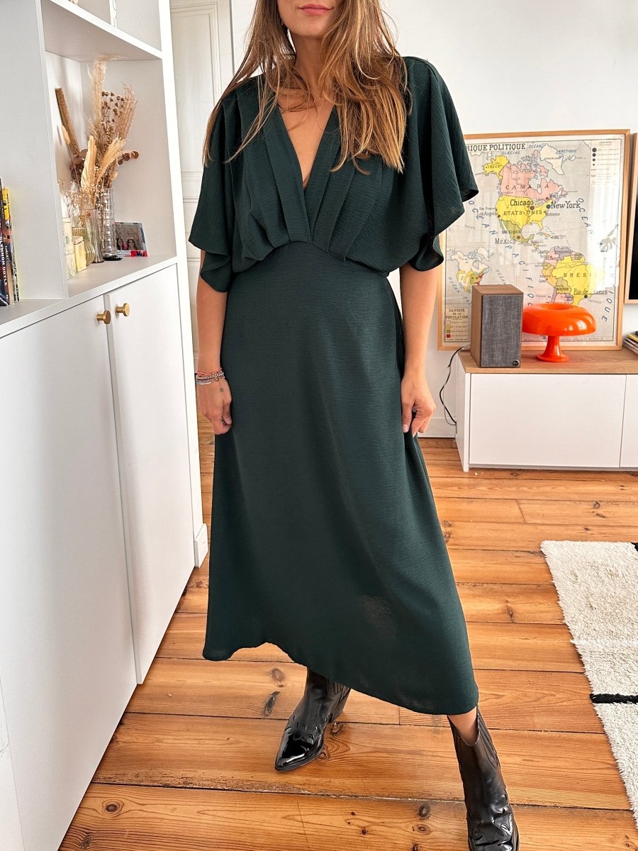 Robe Alabama VERT - RUE DES ABBESSES Robe pour femme