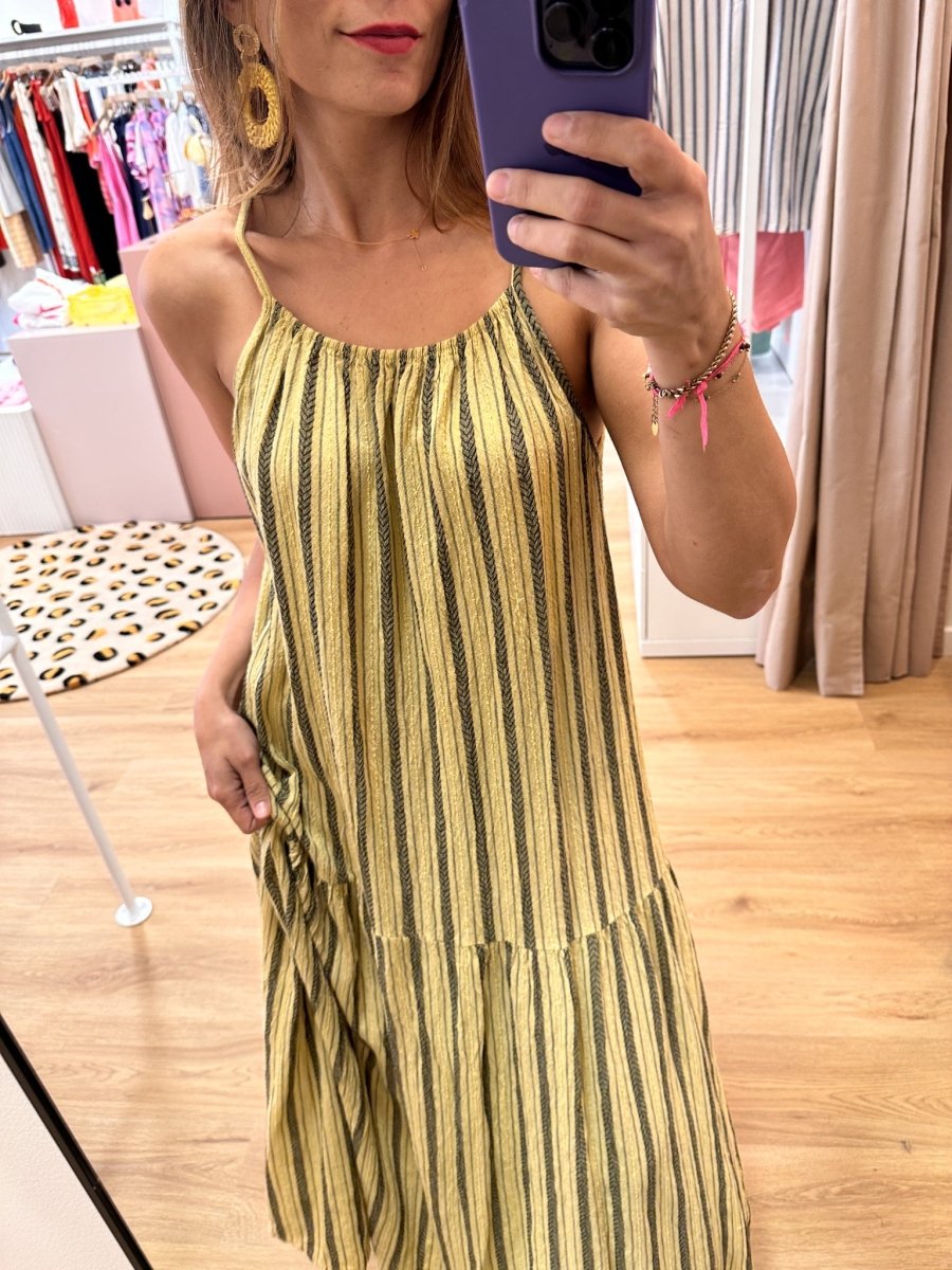 Robe Clema JAUNE - LOËLA Robe pour femme