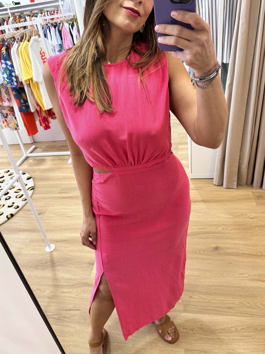 Robe Ellis FUSHIA - ATELIER EVENE Robe pour femme