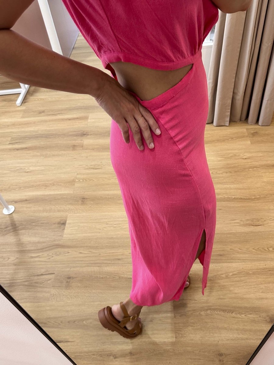 Robe Ellis FUSHIA - ATELIER EVENE Robe pour femme