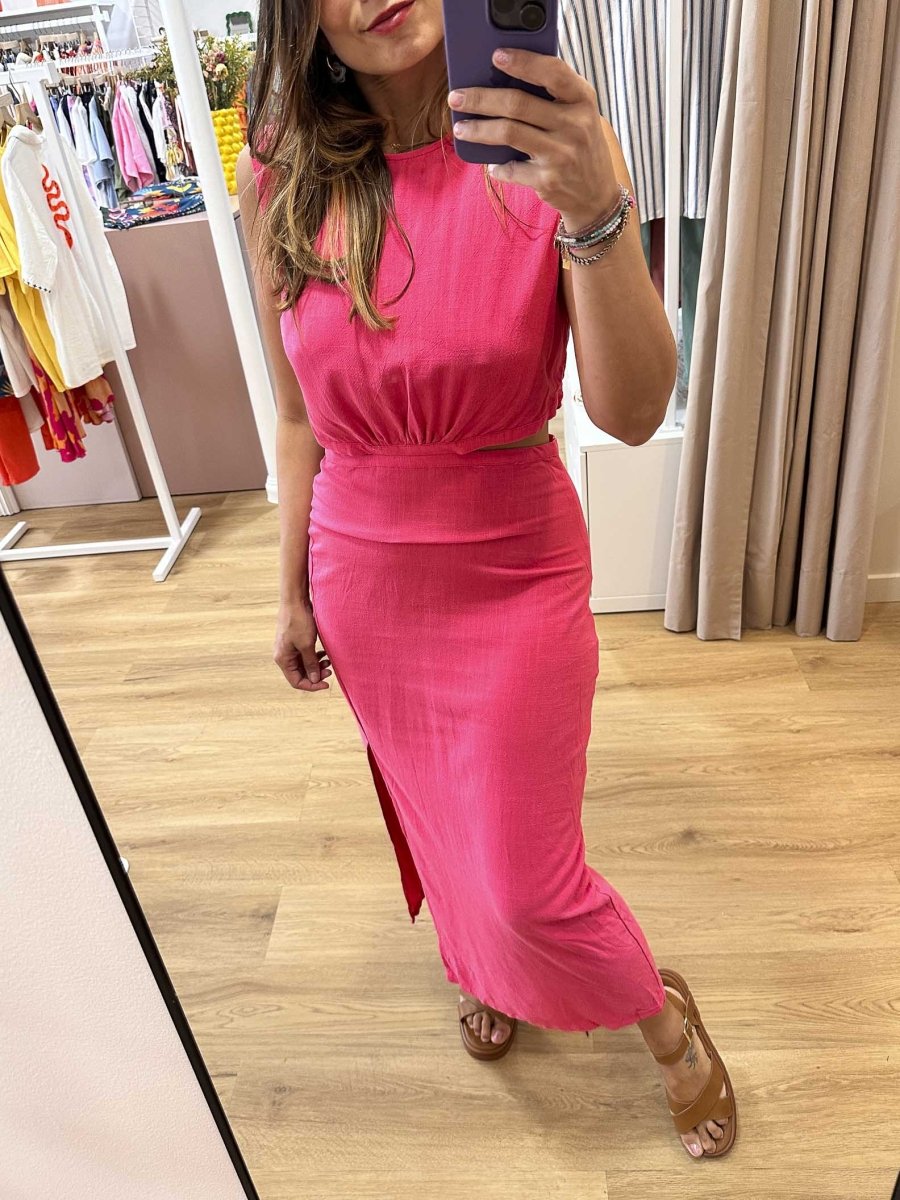 Robe Ellis FUSHIA - ATELIER EVENE Robe pour femme