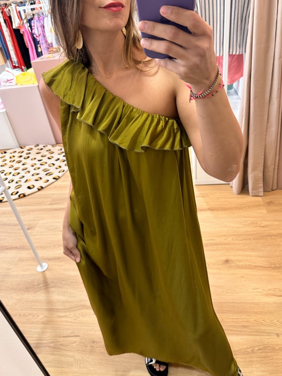 Robe Margaret OLIVE - LOËLA Robe pour femme