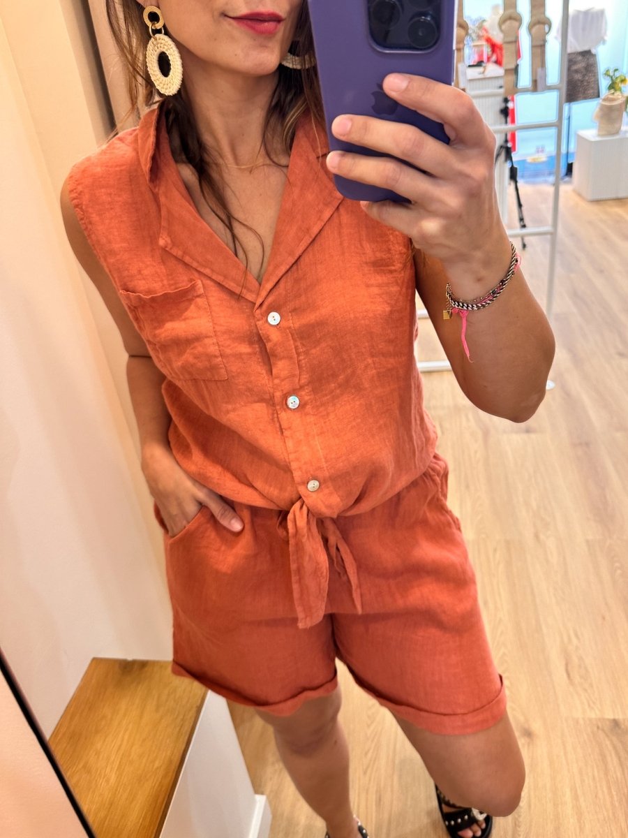 Short Tolix TERRACOTA - LOËLA Short pour femme