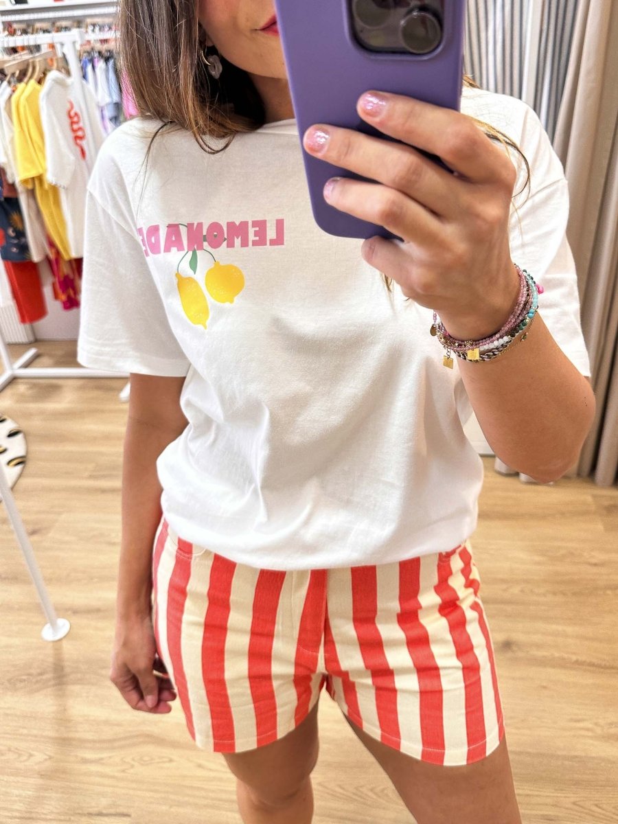 T - shirt Lemonade BLANC - ATELIER EVENE Top pour femme