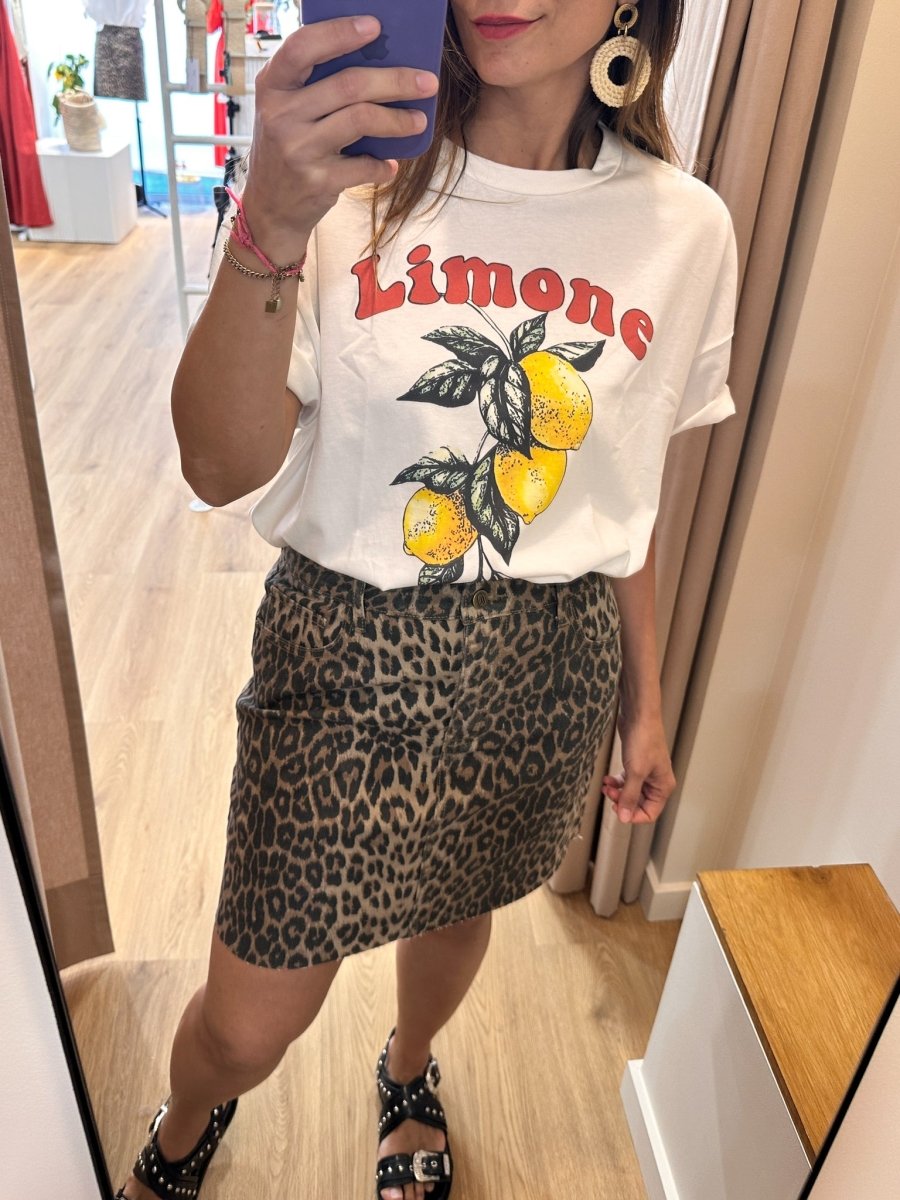 T - shirt Limone BLANC - Loëla Top pour femme
